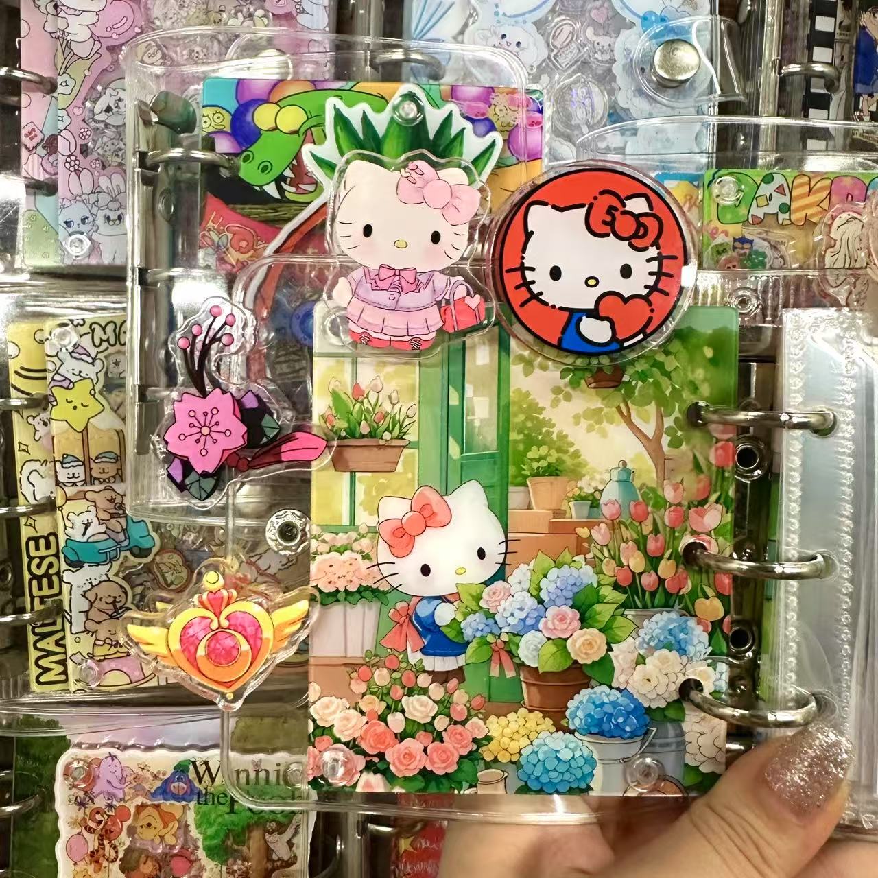 【新款上市】DIY手作亚克力收纳盒卡通配饰胸针冰箱贴配件片片pp夹