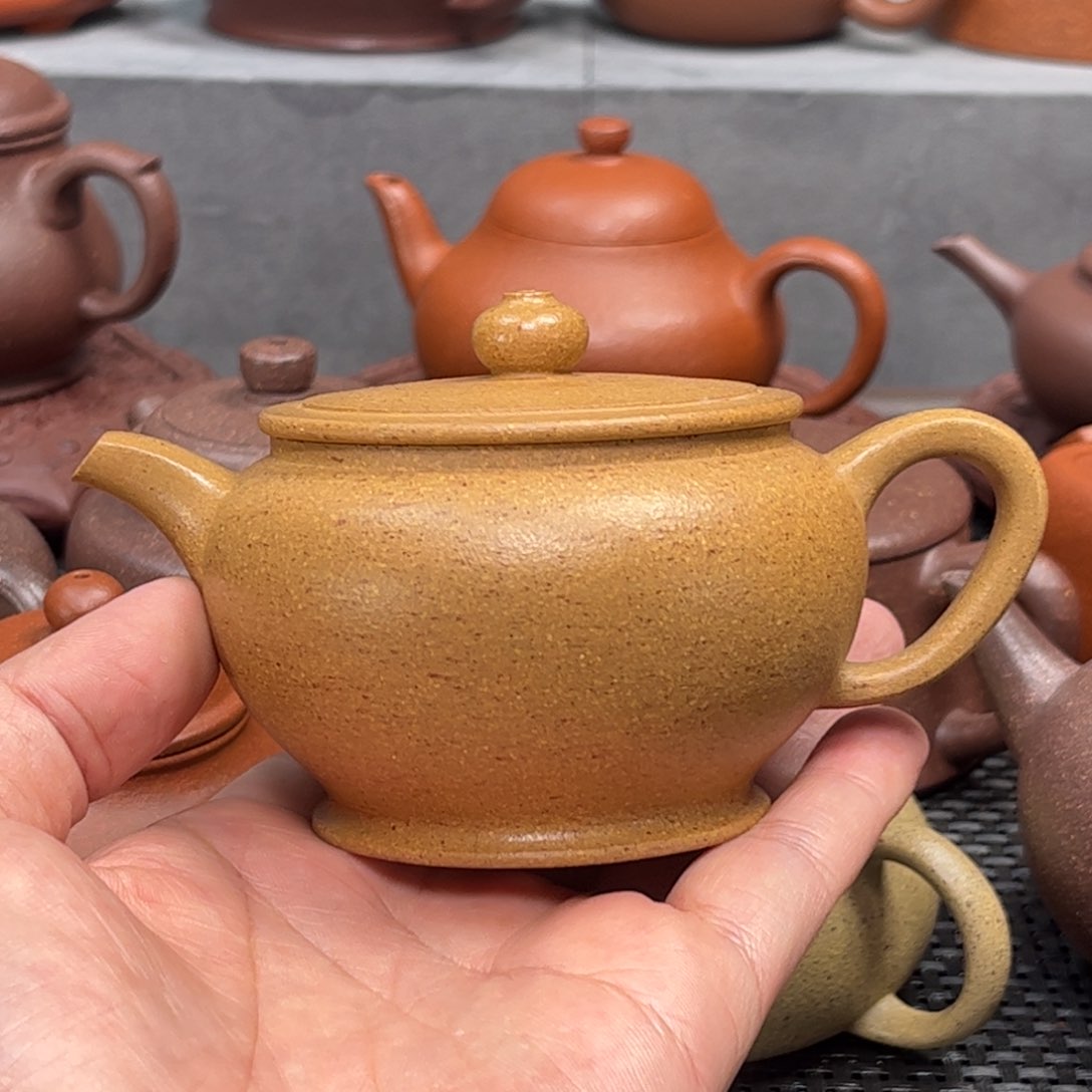 紫砂茶壶紫砂艺术茶具套装黄金段