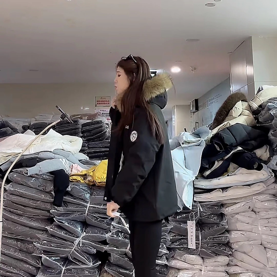 【柒汐】推荐冬季高级感拼接夹棉外套2568