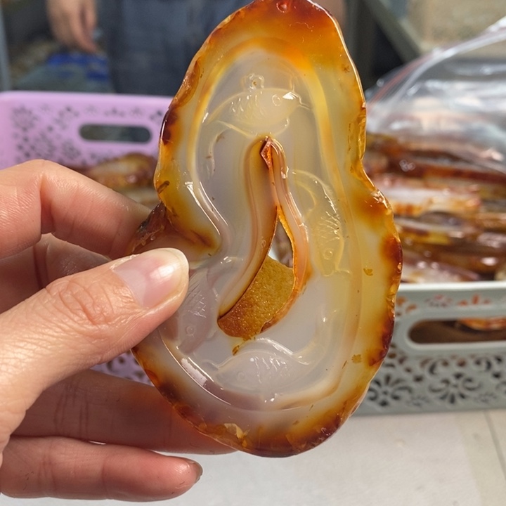 玛瑙/玉髓吊坠(不含链)未镶嵌