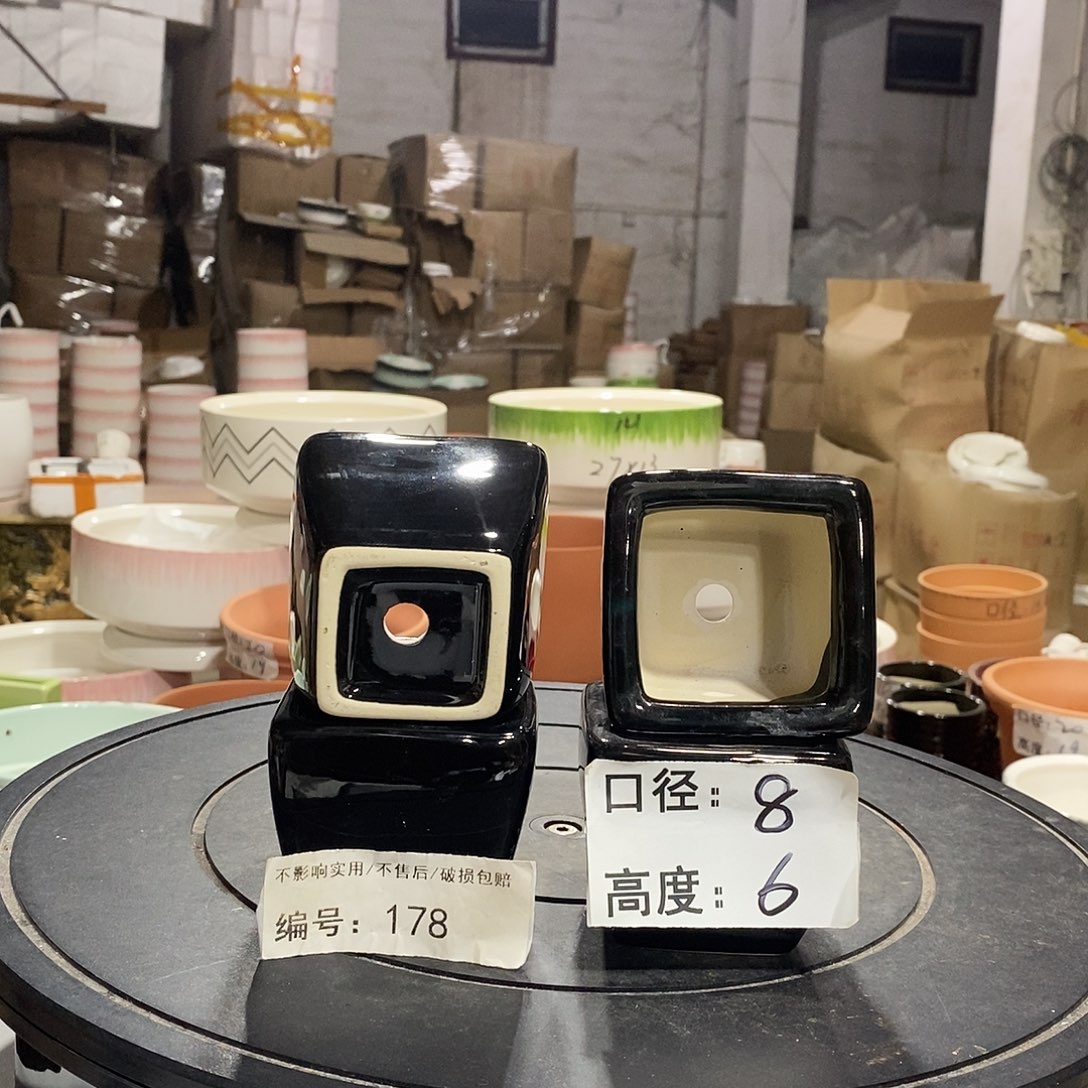 微瑕花盆-178-口8×6-4个