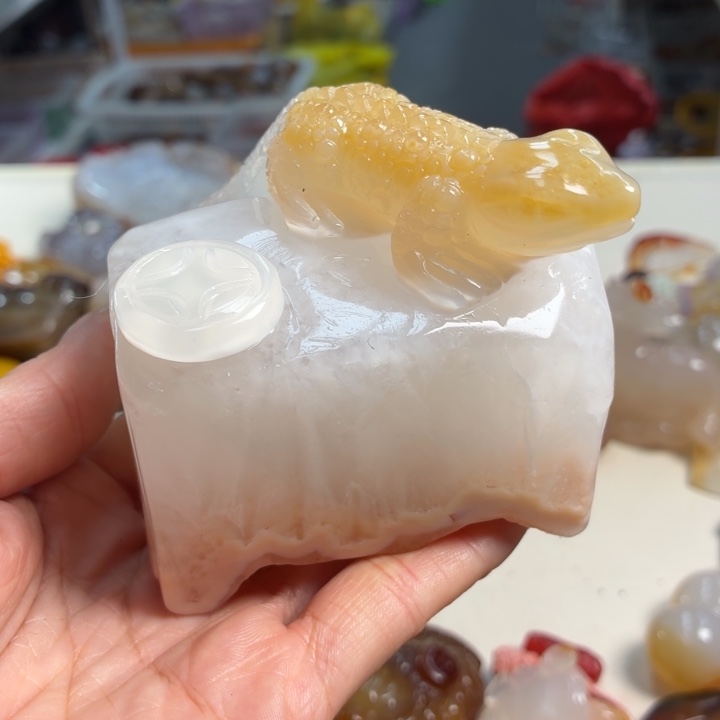 玛瑙/玉髓未镶嵌吊坠(不含链)
