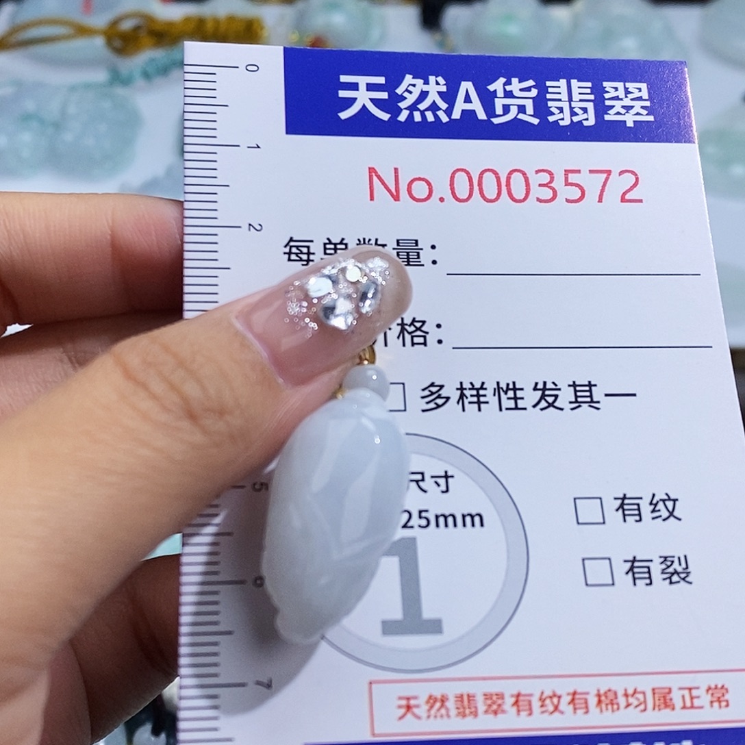 翡翠未镶嵌颈饰3572