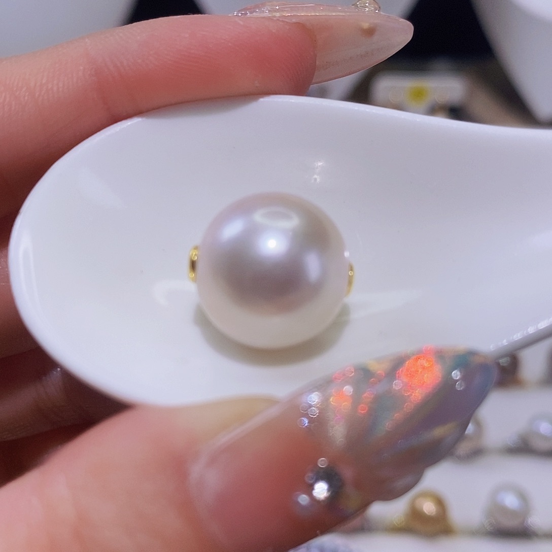 淡水珍珠颈饰银S925镶嵌