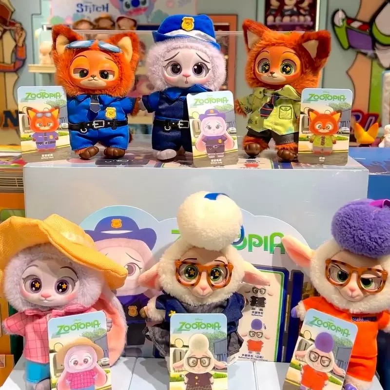 疯狂动物城搪胶毛绒玩偶盲盒挂件玩偶潮玩女生礼物