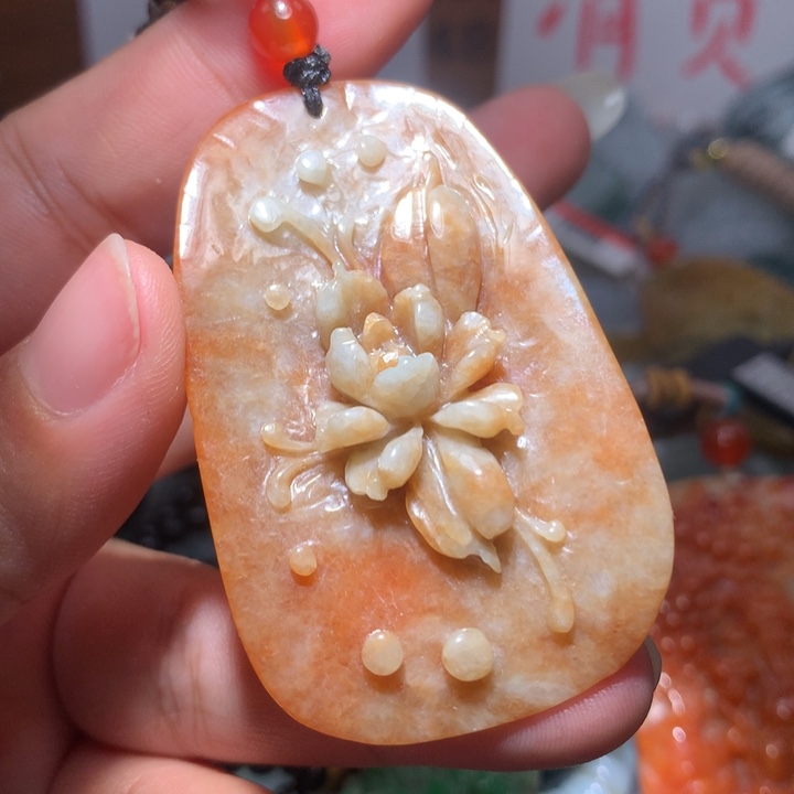 翡翠颈饰未镶嵌保真天然A货翡翠