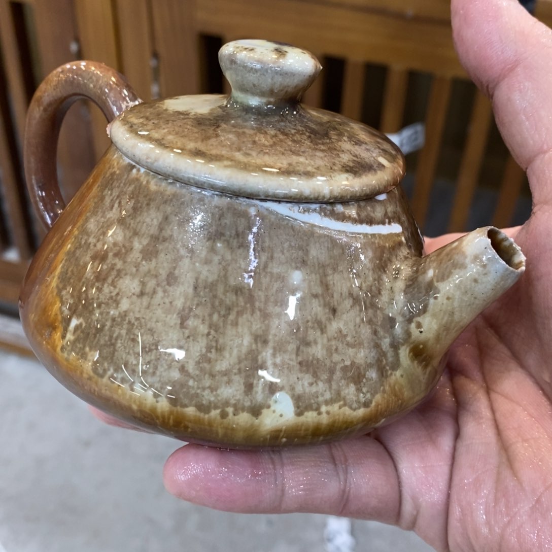 陶园柴烧，精品高货21瑕摆件