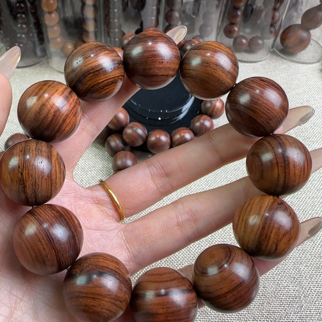 手串/手链黄花梨/降香黄檀线条一线天