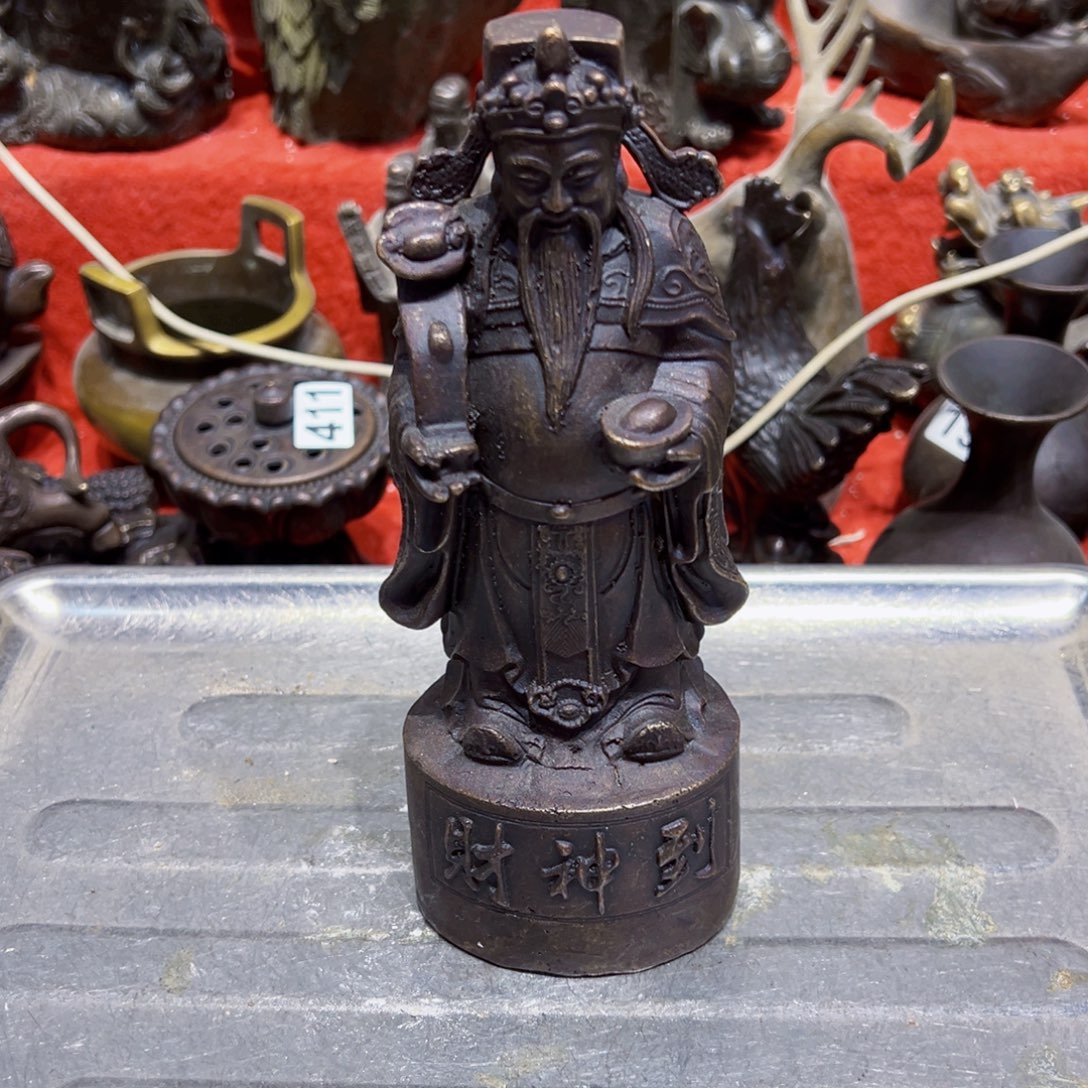 黄铜摆件，文房摆件