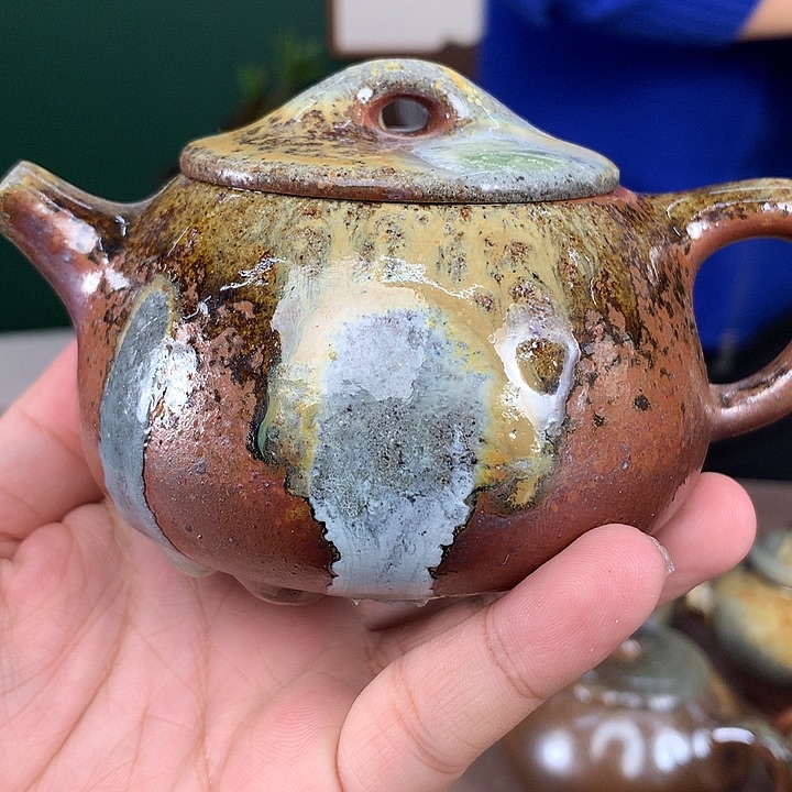 紫砂柴烧茶**人纯自然柴烧