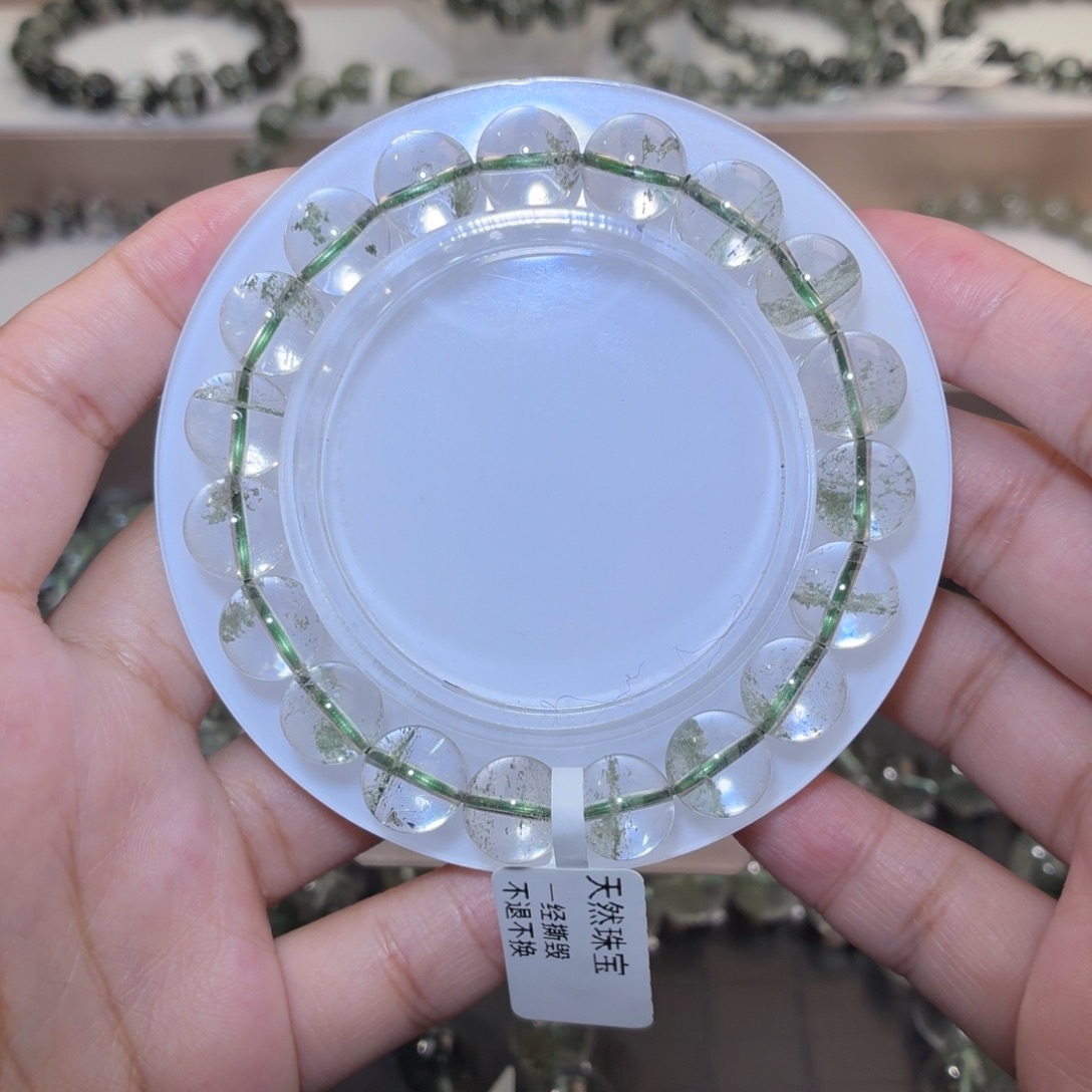 水晶未镶嵌手链8、绿幽灵10m