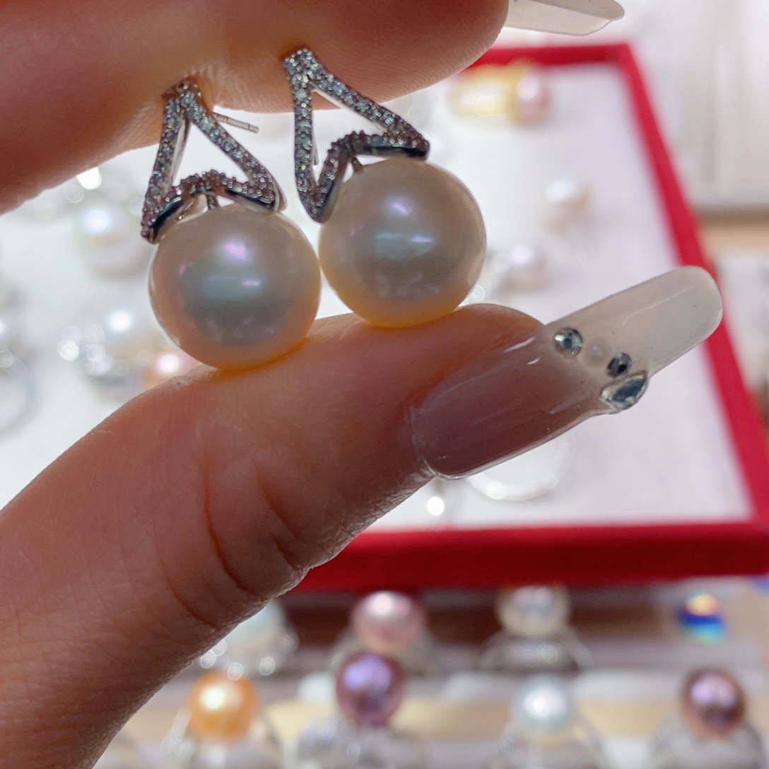 淡水珍珠耳饰合金﹏****.