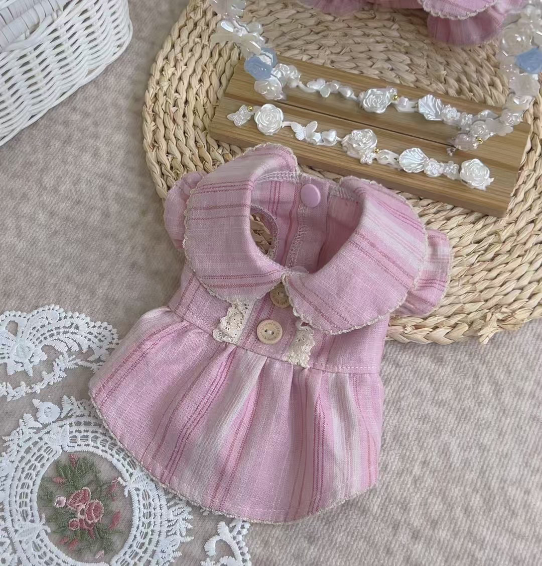 春夏亚麻娃娃领衬衫裙｜小饼干手作