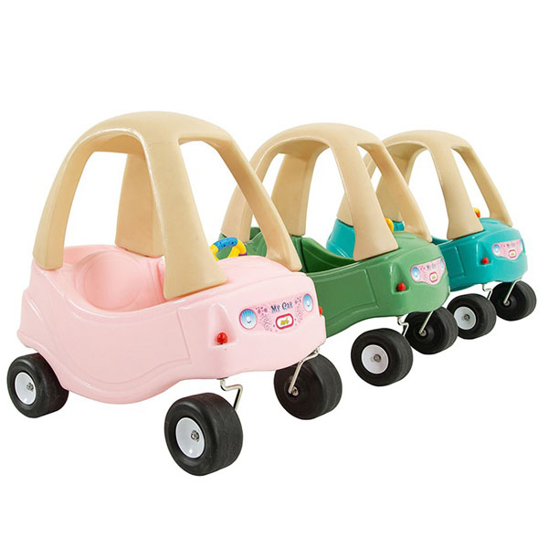 塑料四轮滑行助力学步车淘气堡公主小房车玩具