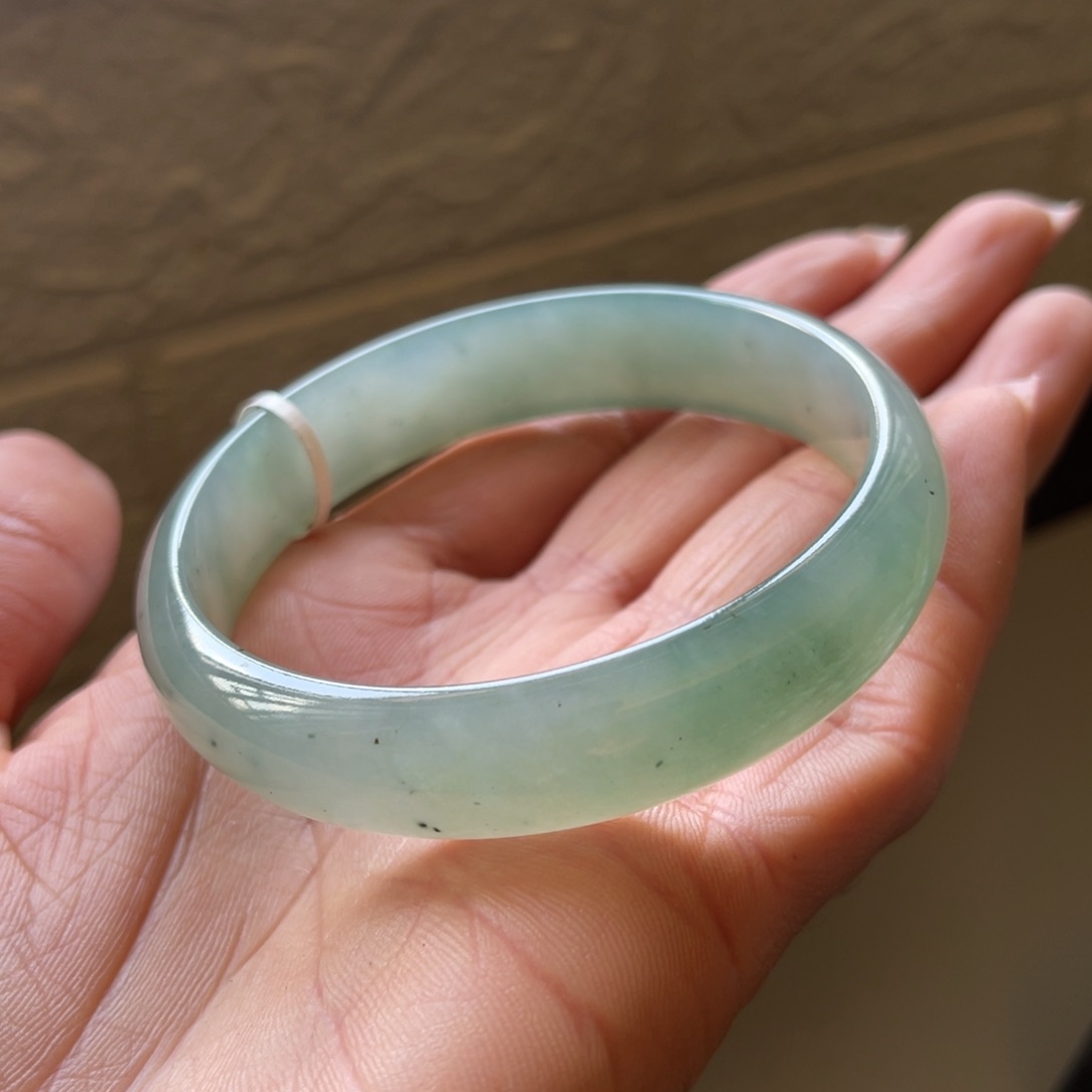 翡翠手镯未镶嵌多*萌58.8圈三天鉴赏期