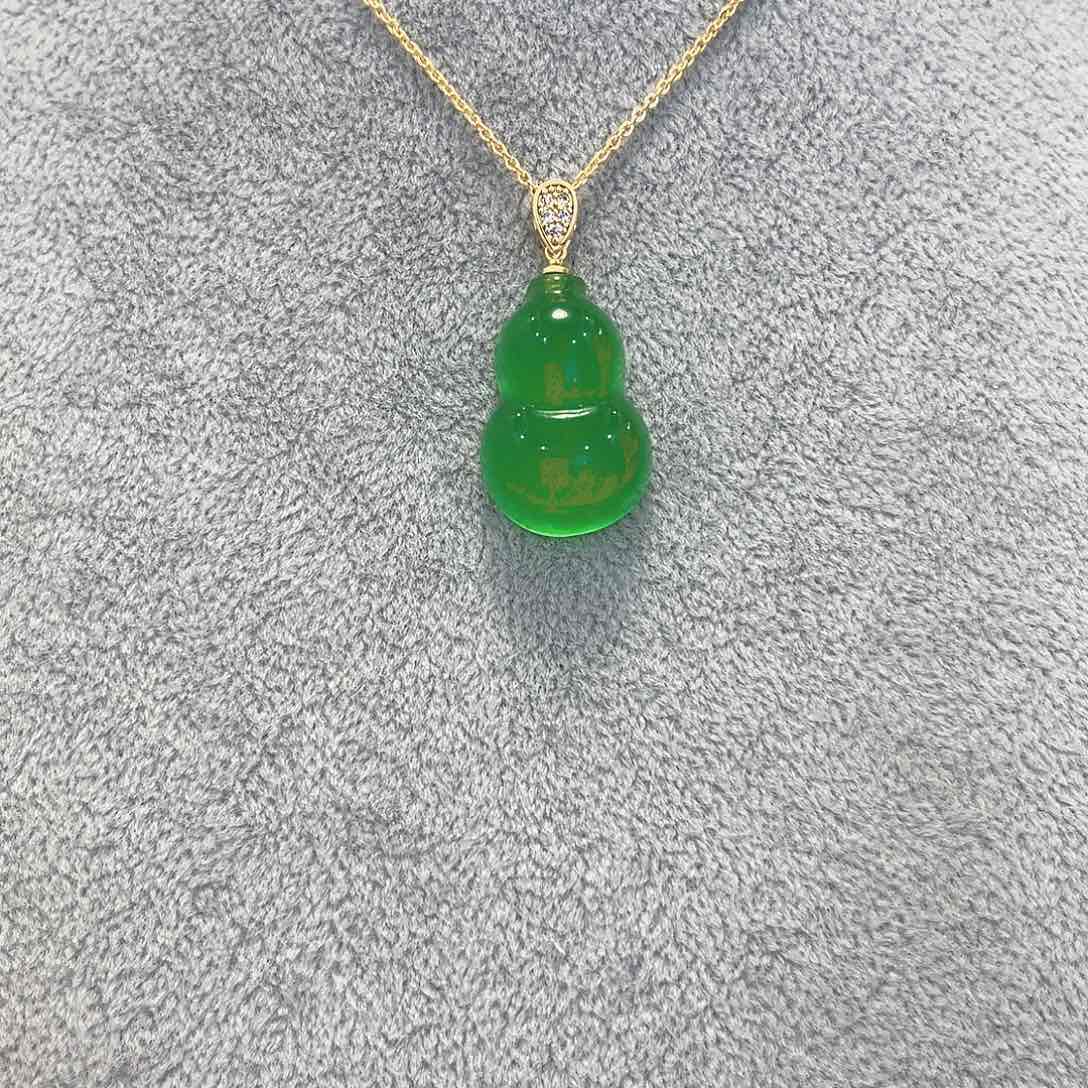 翡翠未镶嵌颈饰吊坠16