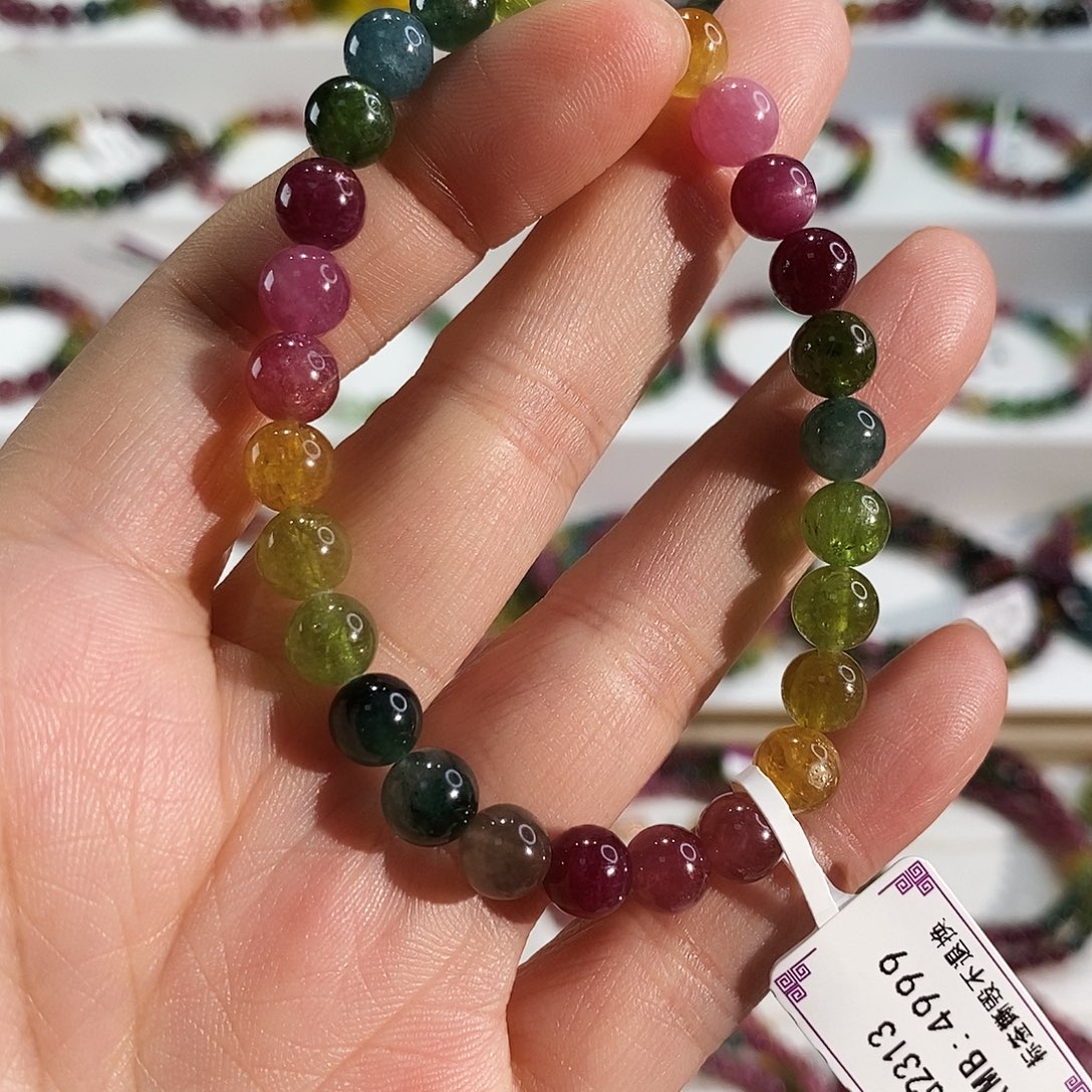 未镶嵌碧玺手链G2313素圈颜色微差