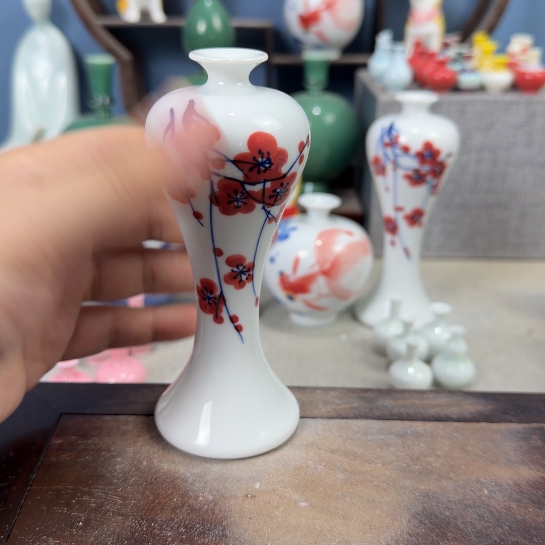 陶瓷手工小花器摆件