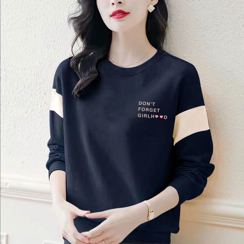 春秋长袖时尚宽松女士卫衣