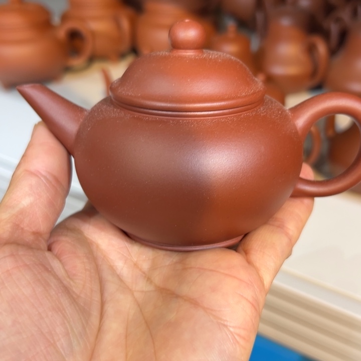茶壶紫砂红皮龙水平160c c