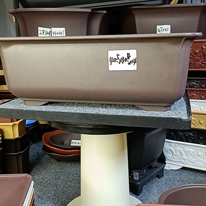 树脂想*1只咖色40.5cm马槽盆