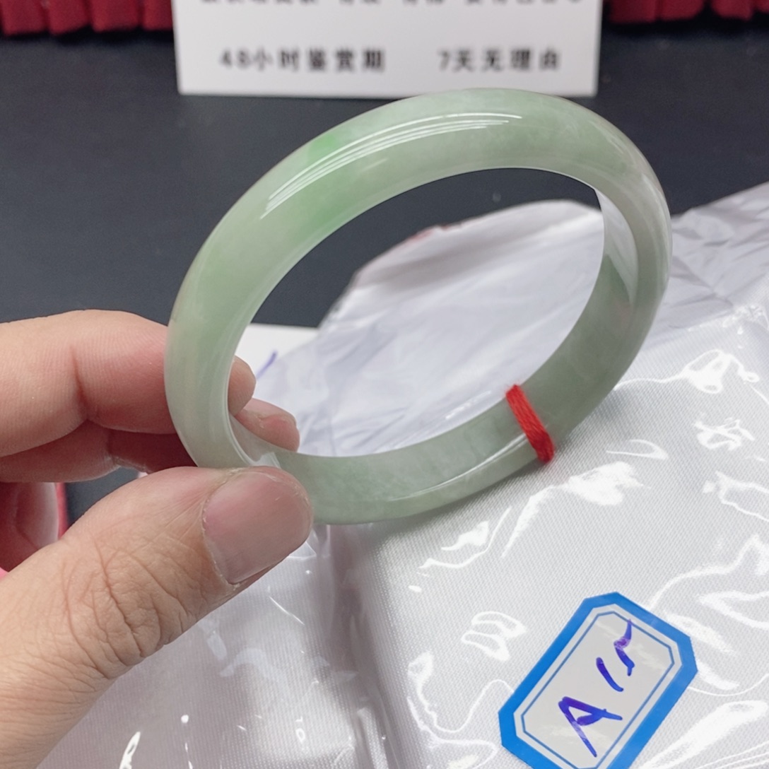 紫***瑰岫玉未镶嵌手镯翡手镯A15