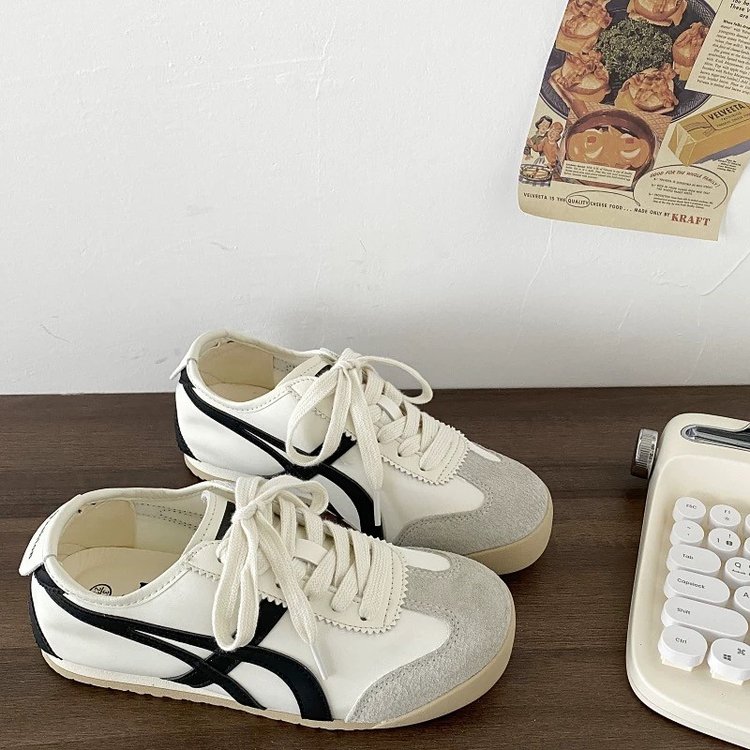 系带低帮女子橡胶2024年冬季运动鞋针织布面舒适耐磨板鞋休闲鞋