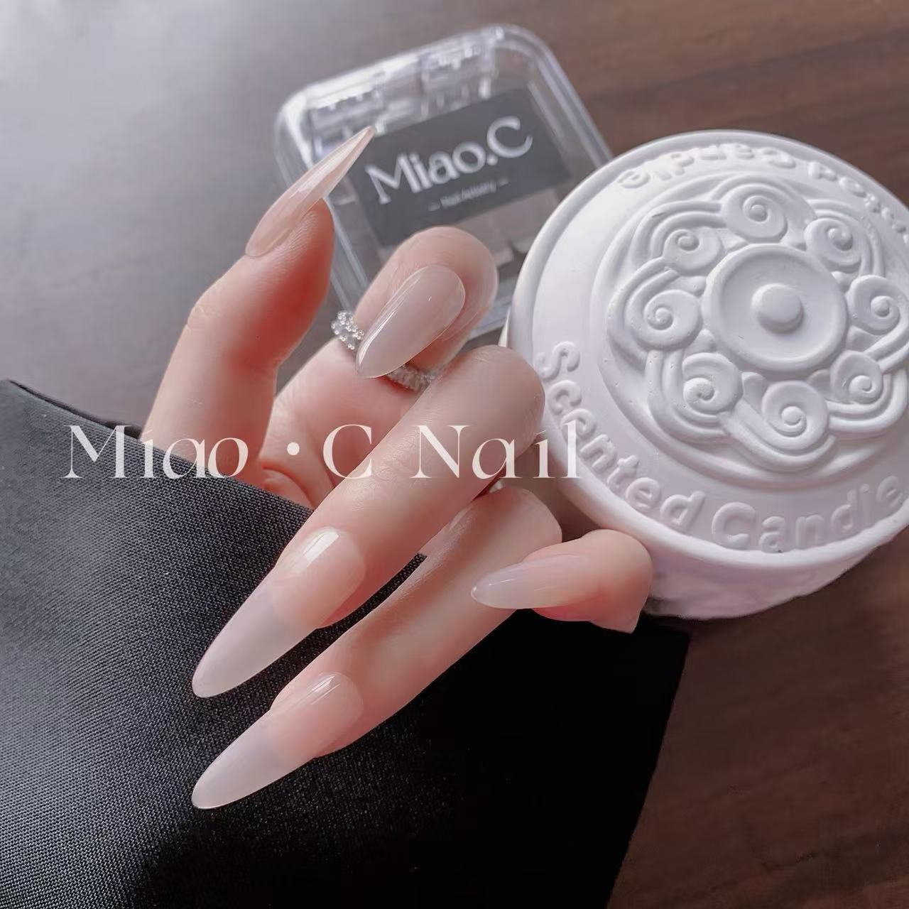 【孤品A081-090】Miao.C指尖艺术 高品质轻奢纯手工简约穿戴甲孤品