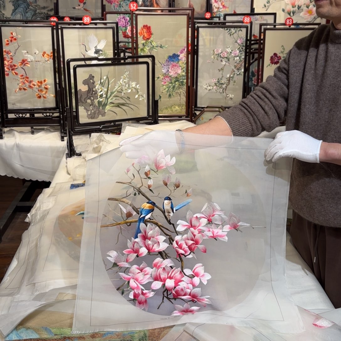 织绣纯手工制作工艺
