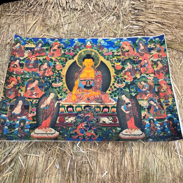 高端精品释迦摩尼绘画类唐卡AA28