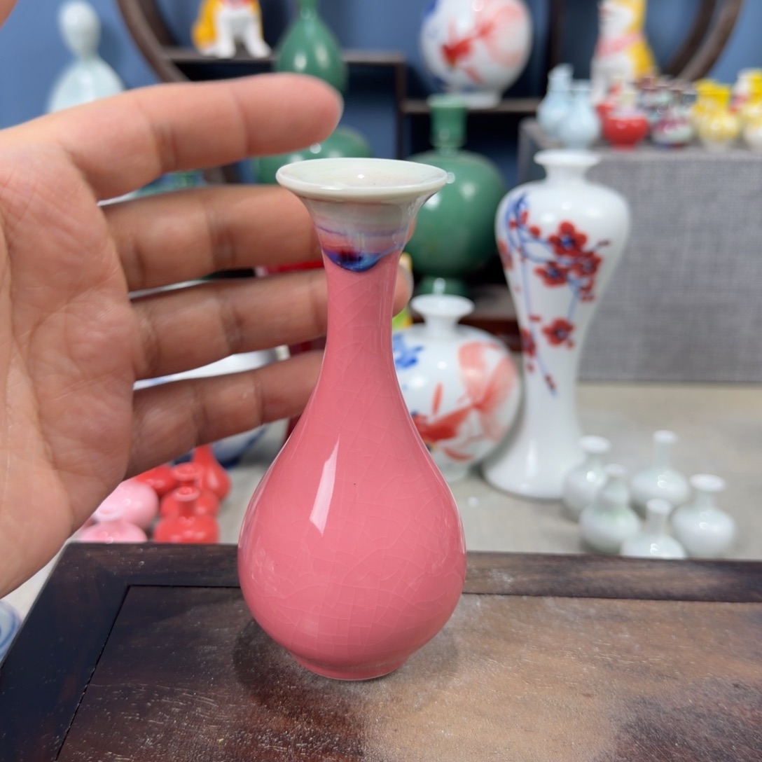 陶瓷手工小花器摆件