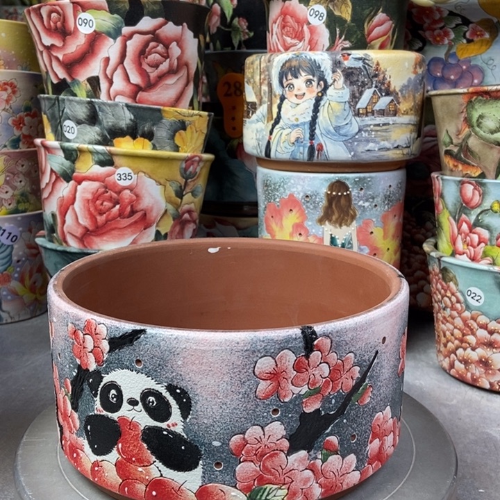红陶景德镇艺术手绘作品
