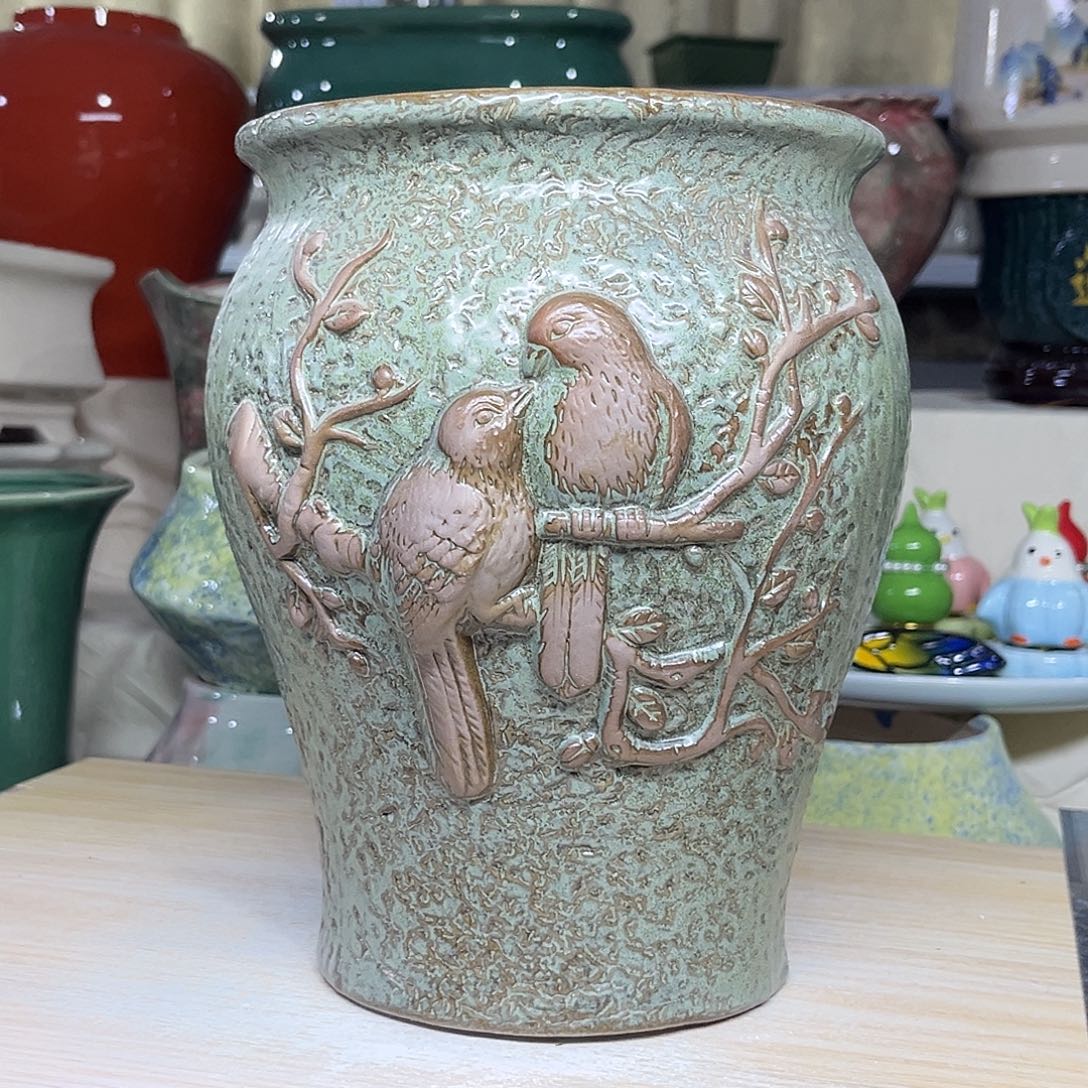 陶瓷绿植多肉微瑕花盆外口径：16*23