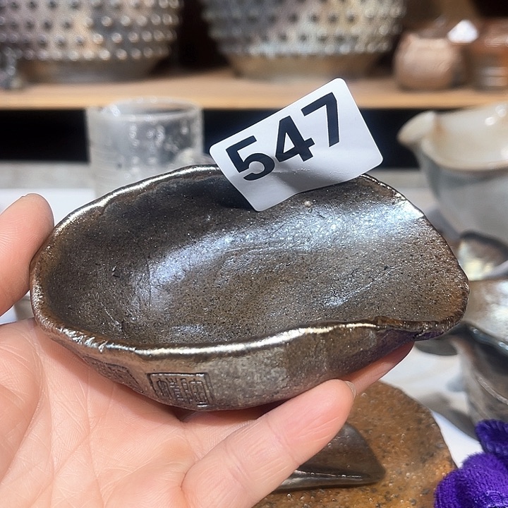 瓦当高温柴烧陶泥茶则