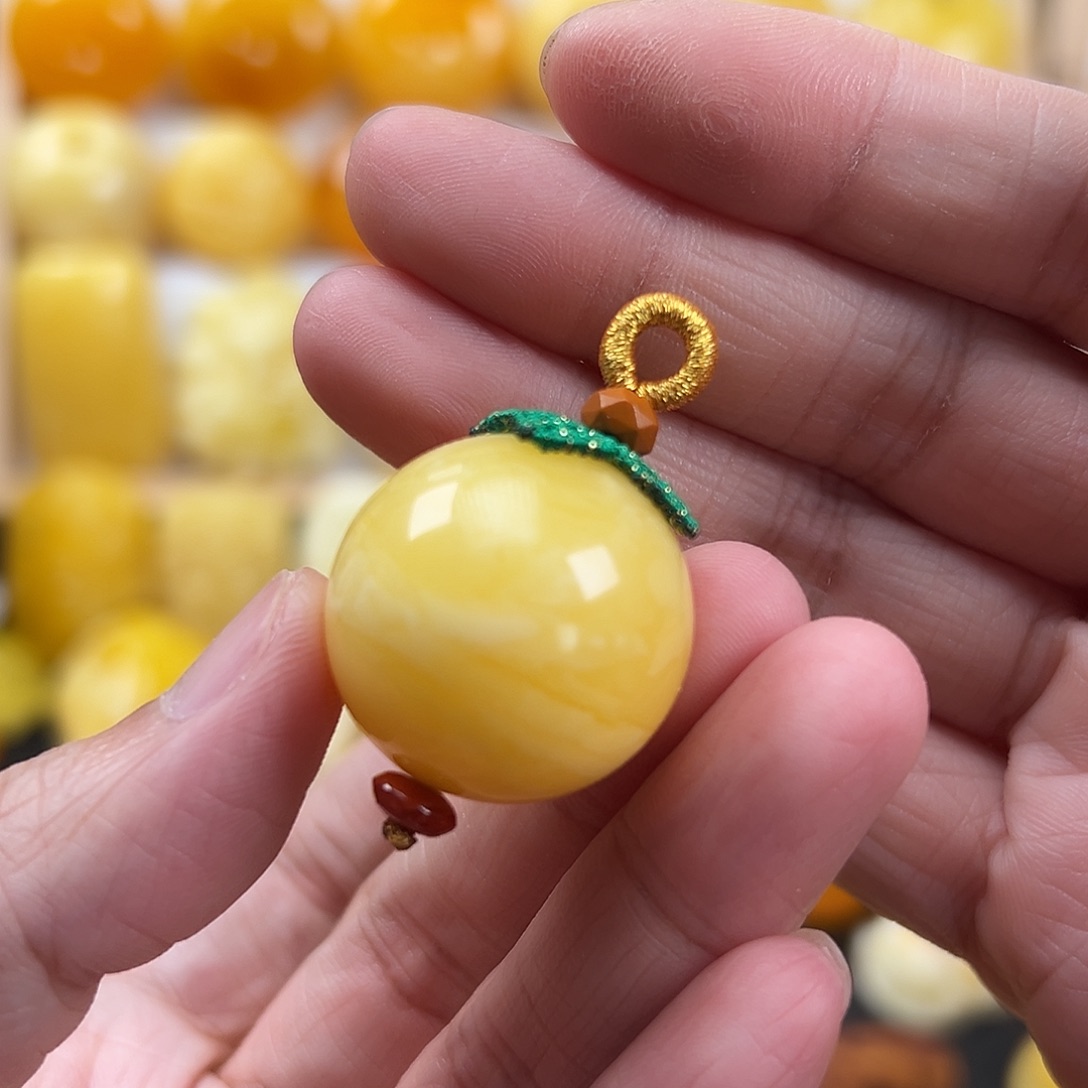 蜜蜡颈饰未镶嵌蜜蜡
