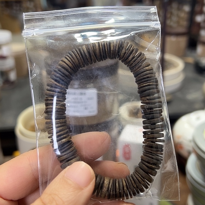 木质绿棋楠随行手串