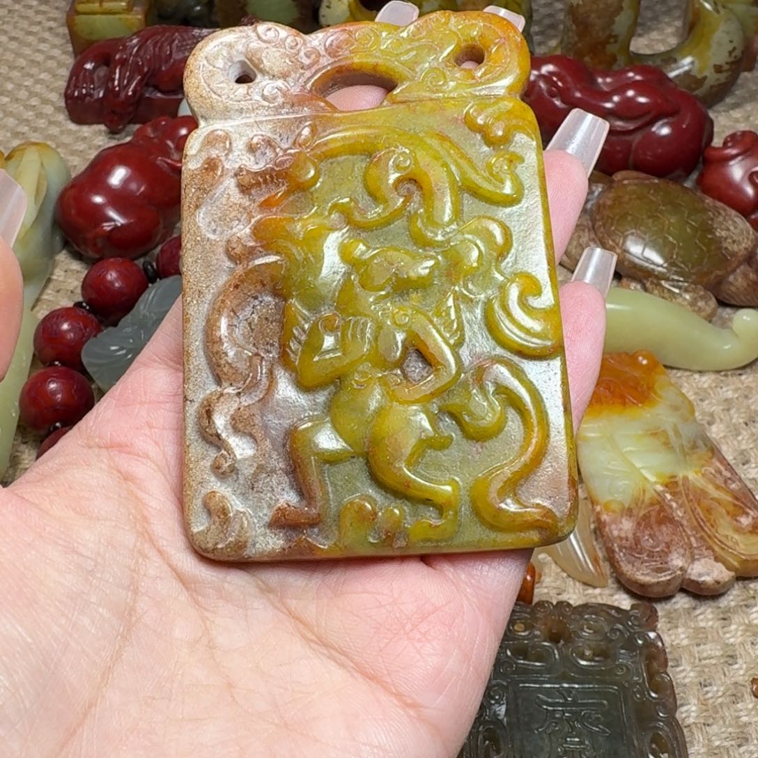 白玉菩提吊坠挂件