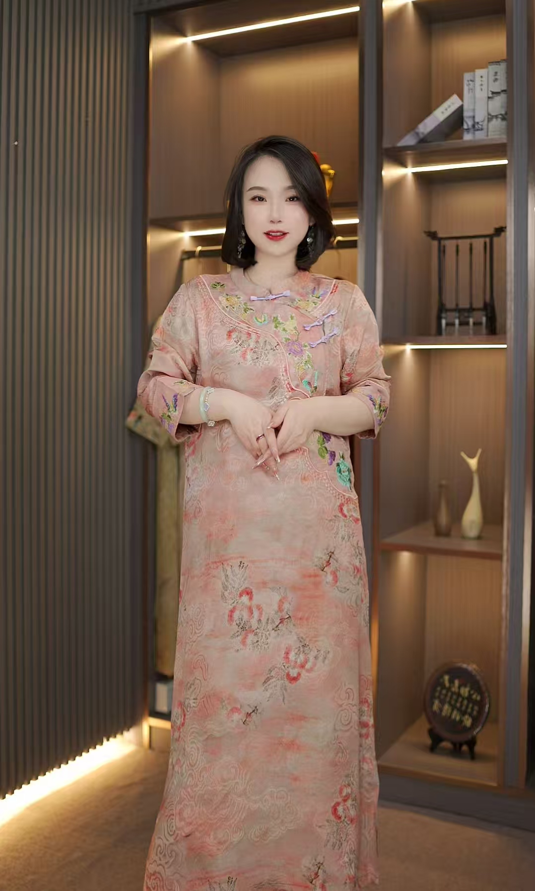 静殊-大牌文艺中国风复古连衣裙