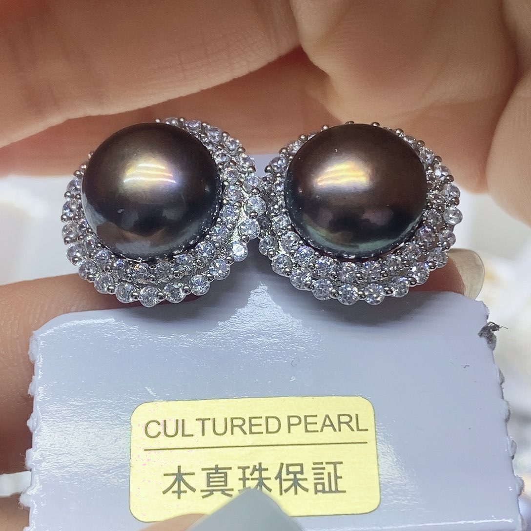 淡水珍珠未镶嵌耳钉