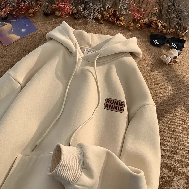 男童连帽卫衣秋款oversize宽松儿童衣服冬装新款加绒加厚青少年潮