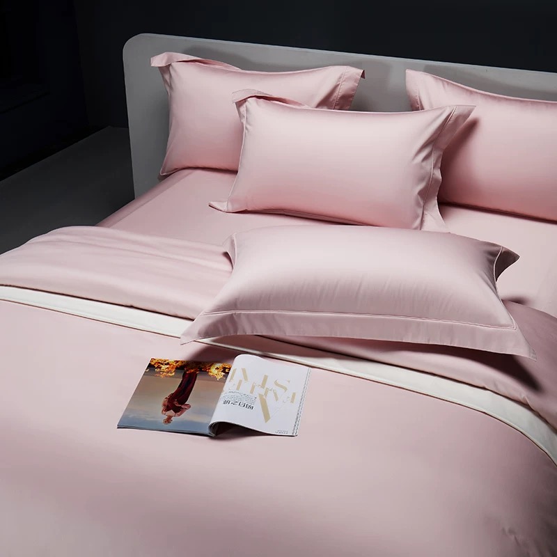 weixing/卫星【卫星寝室】奢华100s纯色四件套