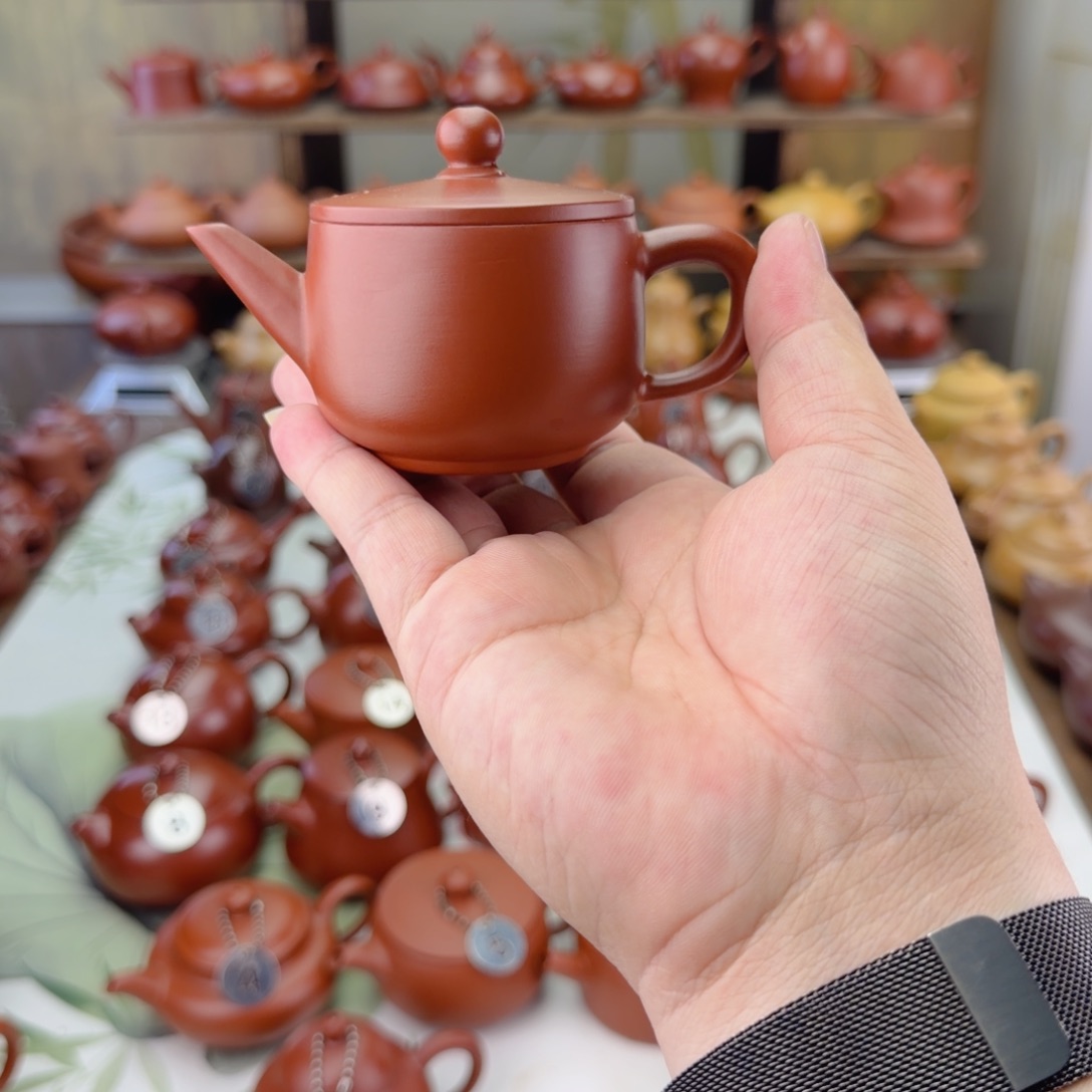 迈***人茶壶紫砂100cc朱泥汉瓦