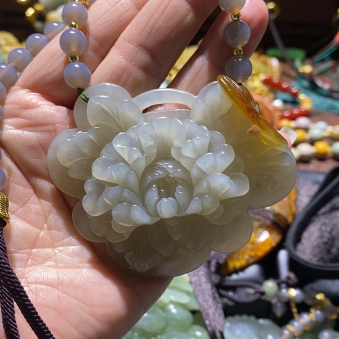 【闪购商品】岫玉毛衣链未镶嵌