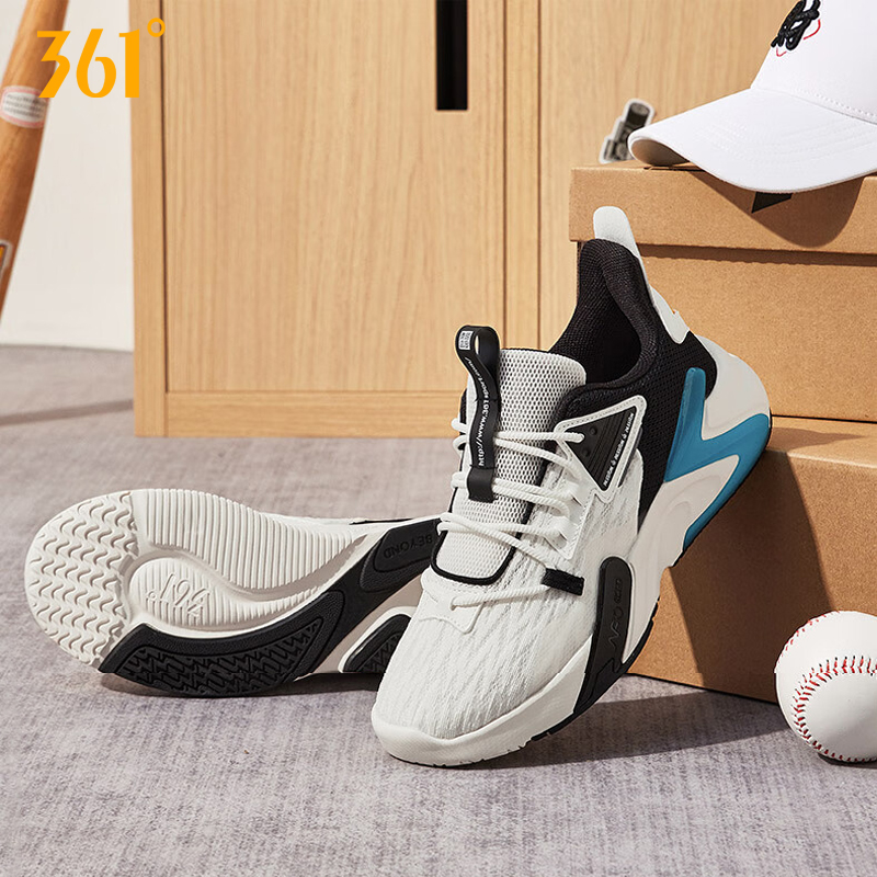 361°男鞋运动鞋网面透气新款鞋复古厚底老爹鞋休闲鞋