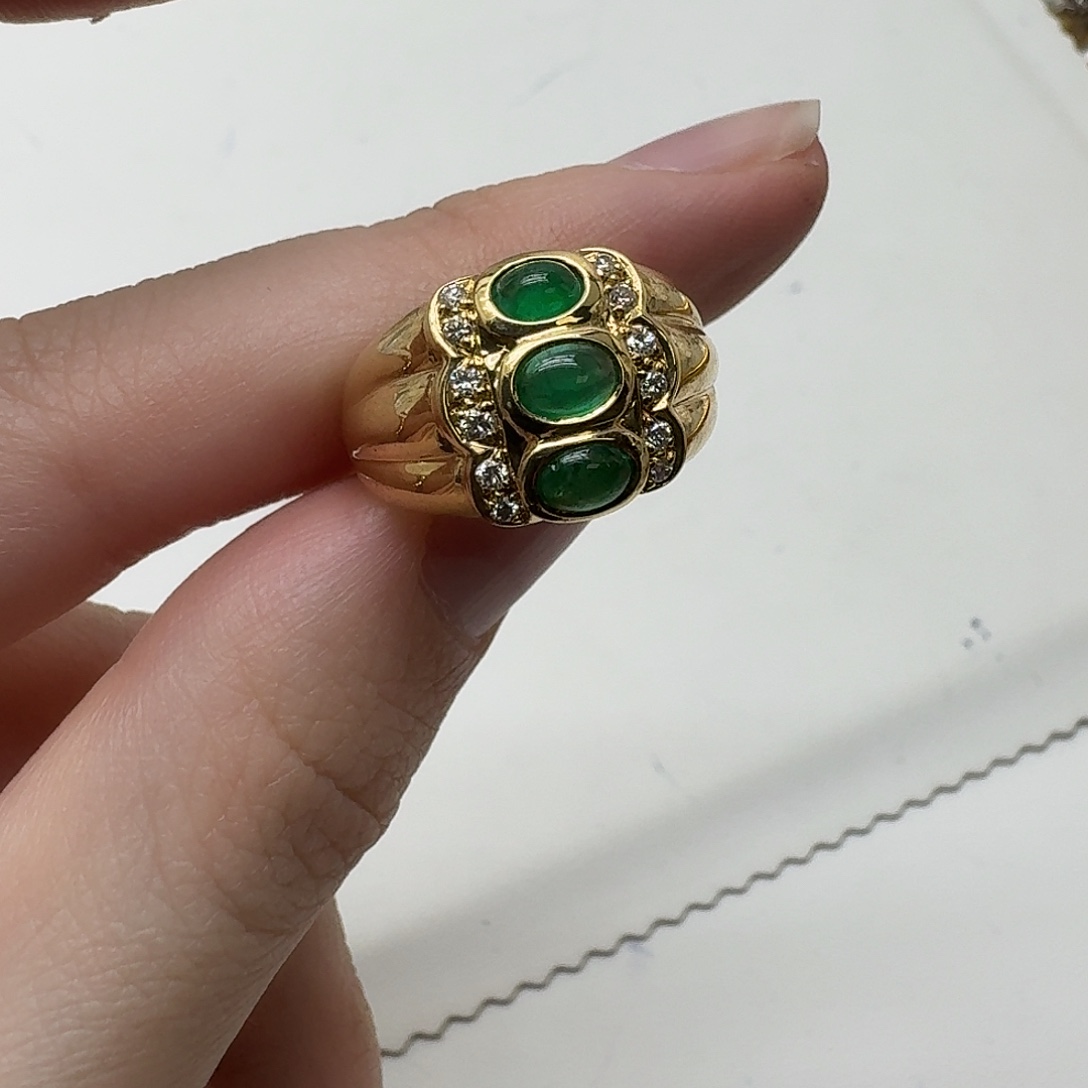 戒指未镶嵌祖母绿
