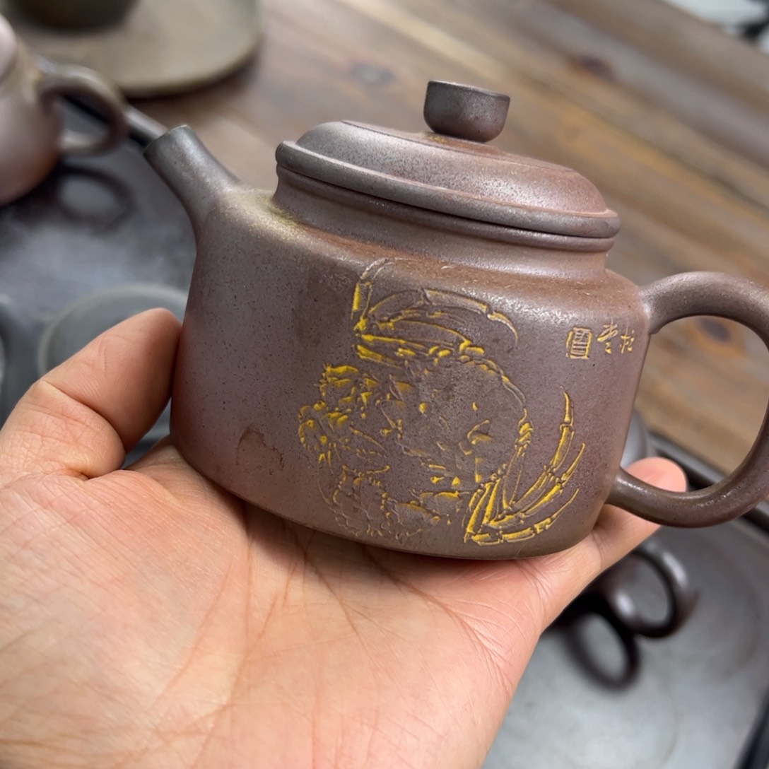 贵台龙窑柴烧茶壶34