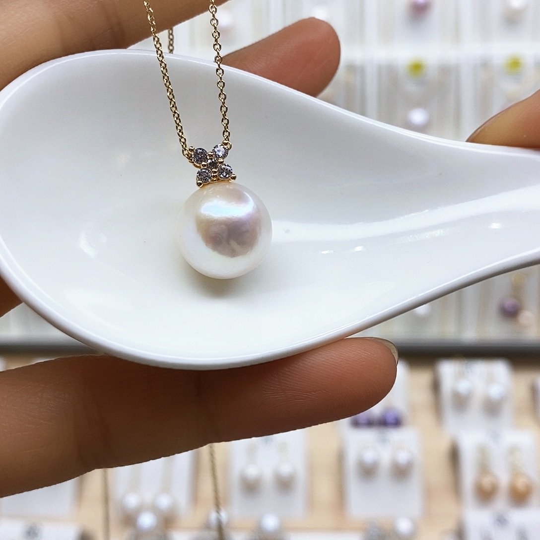 淡水珍珠颈饰合金