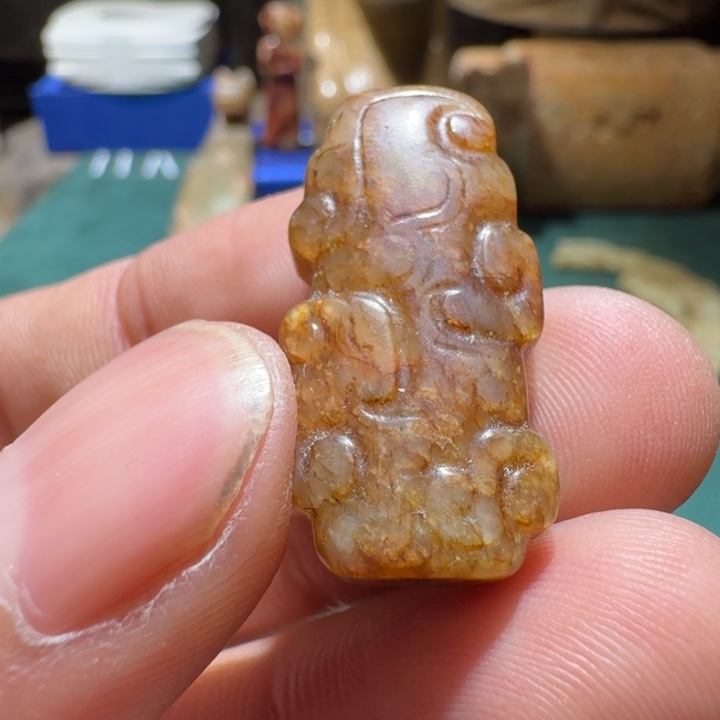 和田玉（糖玉）颈饰未镶嵌可****能