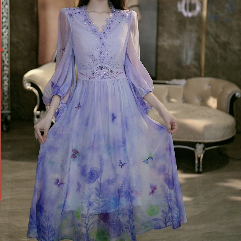 SEJI/瑟纪6.22【巴黎晚风】新中式连衣裙