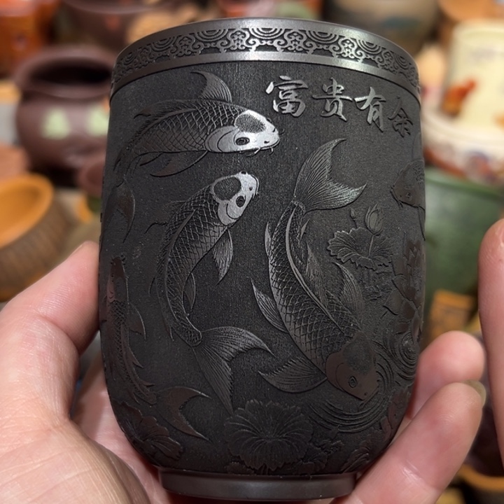 茶杯紫砂宜兴紫砂主人杯